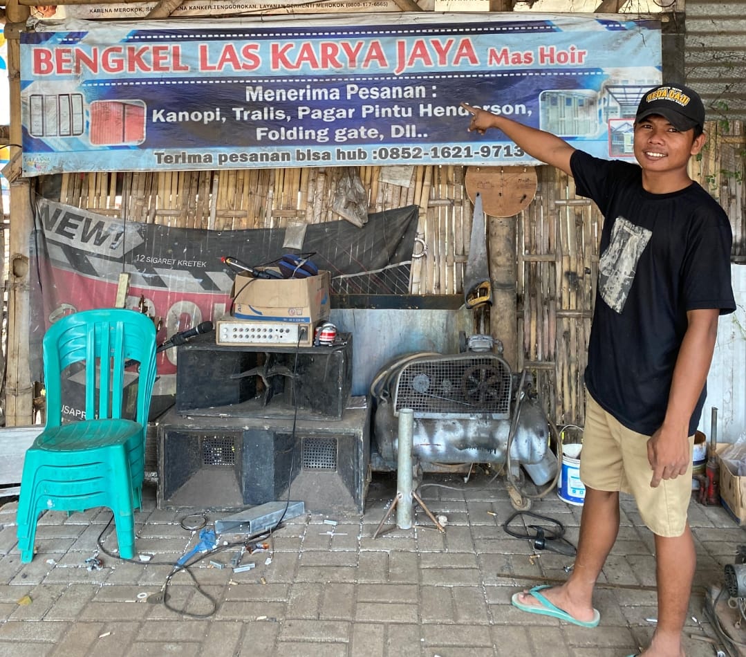 Spesialis Bengkel Las di Maron Probolinggo, Mas Hoir Layani Pagar hingga Henderson Folding Gate