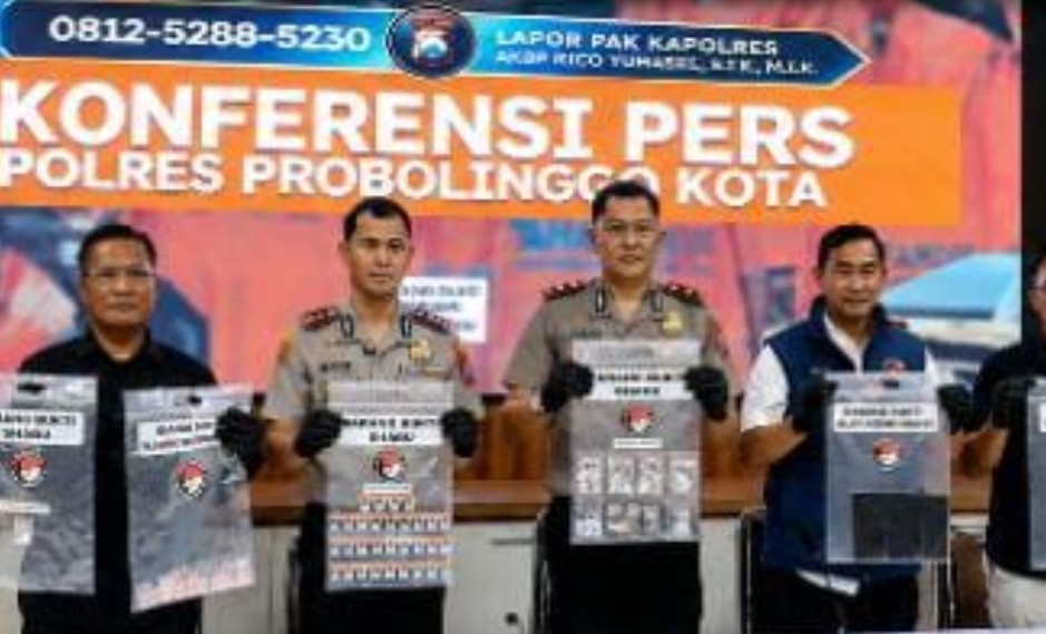 Dalam Waktu Sepekan, Satresnarkoba Polres Probolinggo Kota berhasil ungkap Tiga Kasus Narkotika Jenis Sabu