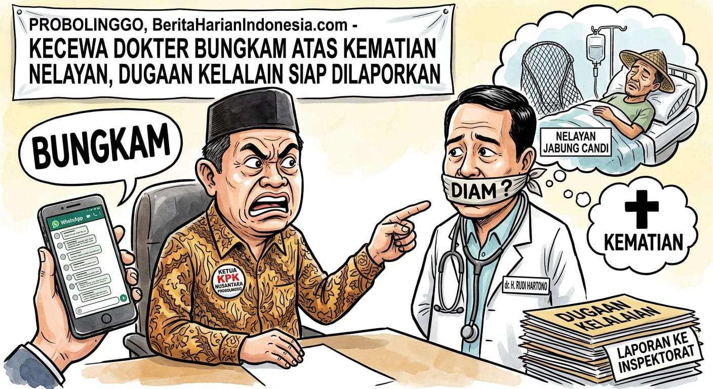 Ketua KPK Nusantara Probolinggo Kecewa Dokter Bungkam Atas Kematian Nelayan Jabung Candi. Dugaan Kelalaian Siap dilaporkan