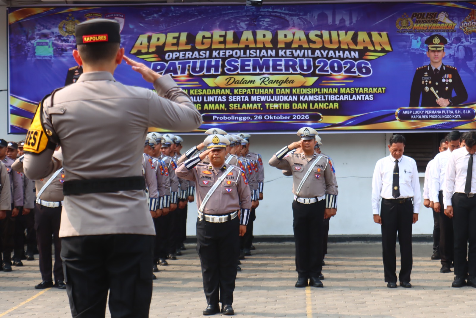 Operasi Patuh Semeru 2026 Resmi Dimulai, Polres Probolinggo Kota Siapkan Personel Selama 14 Hari